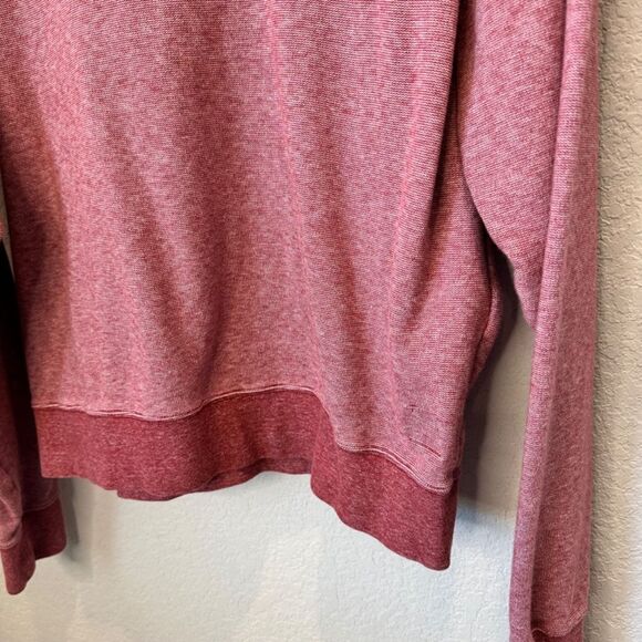 Mens Oliver Ridley Red 100% Cotton Quarter Zip Pullover Sweater - Size L - EUC - Picture 5 of 5